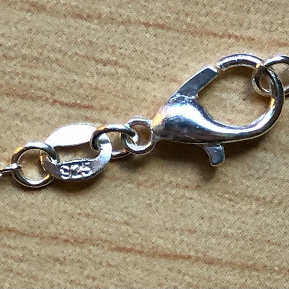 NWT Handmade Silver Paw Print Necklace - Picture 6 of 9